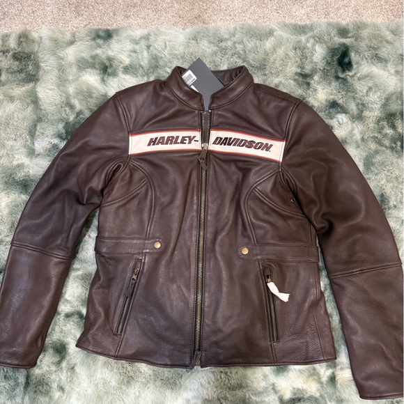Harley-Davidson Jackets & Blazers - Harley-Davidson Women's Dark Brown Leather Jacket